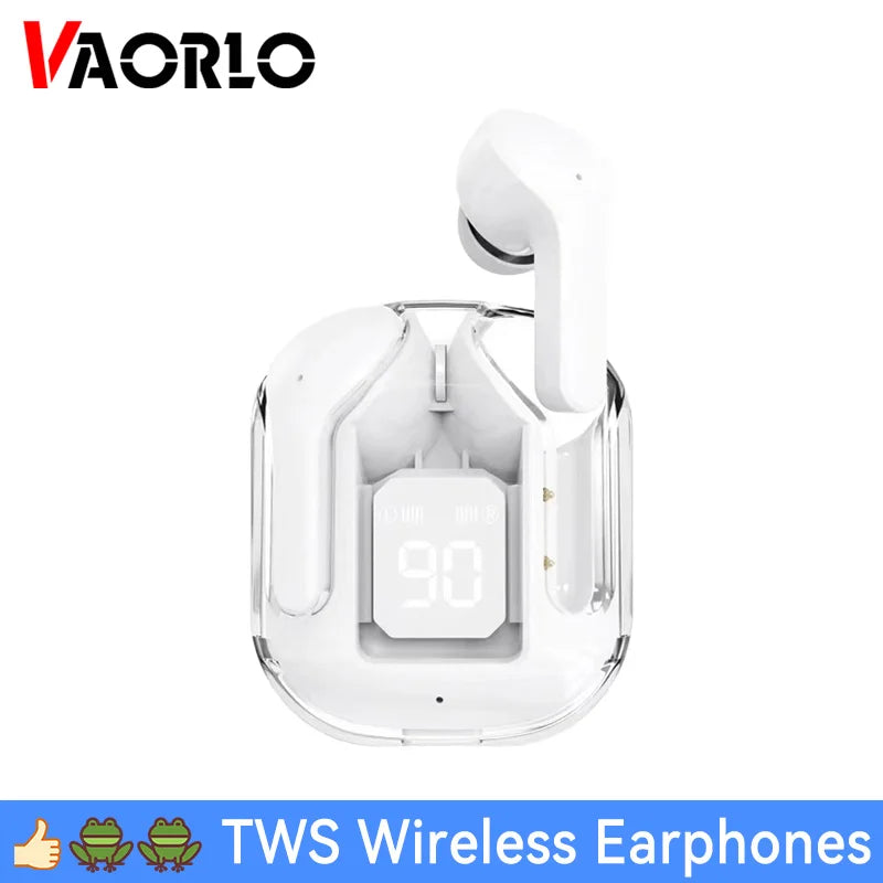 LED Display Smart Touch Fashion Wireless Headphone Bluetooth 5.3 HIFI Stereo Sports Earphone Low Latency Colorful Gaming Headset