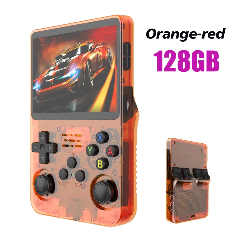 Video Game Console Linux System 3.5 Inch IPS Screen Portable Pocket Video Player R35S 64GB Games