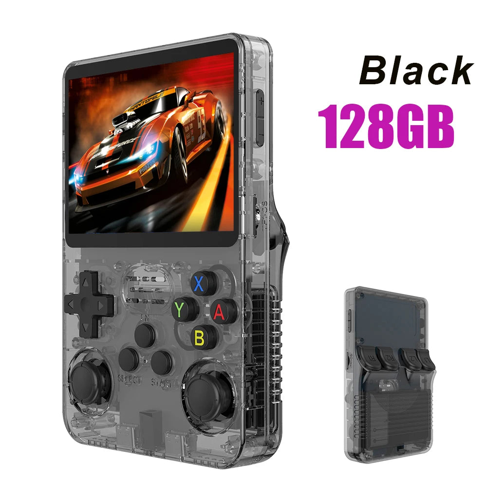 Video Game Console Linux System 3.5 Inch IPS Screen Portable Pocket Video Player R35S 64GB Games