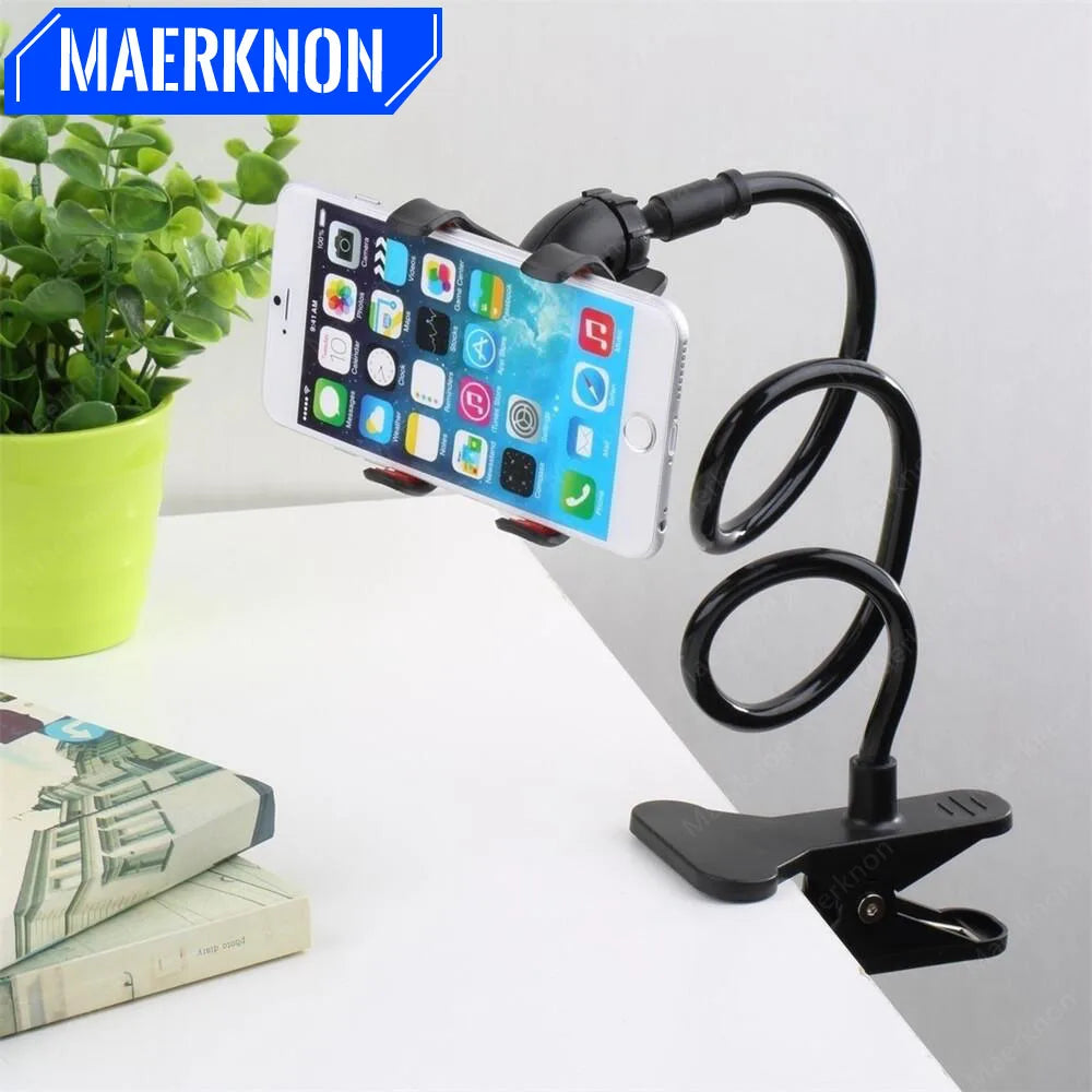 Universal Smartphone Holder Adjustable Lazy Mobile Phone Holder Flexible Arm Clip Bed Desktop Bracket Mount Stand For All Phone