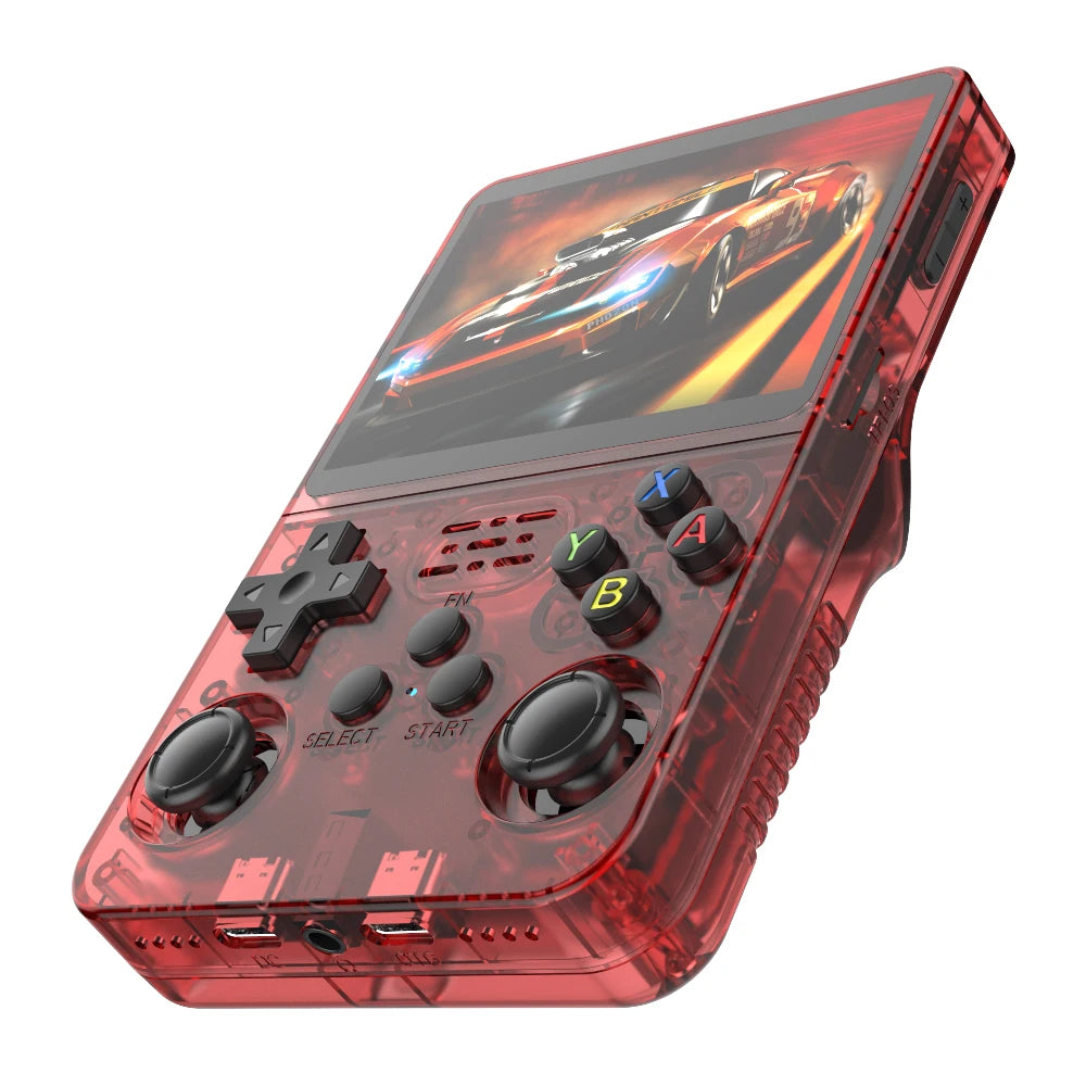 BOYHOM Open Source R36S Retro Handheld Game Console Linux System 3.5 Inch IPS Screen Portable Pocket Video Player 64GB Game gift