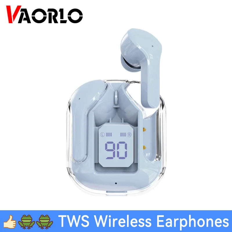 LED Display Smart Touch Fashion Wireless Headphone Bluetooth 5.3 HIFI Stereo Sports Earphone Low Latency Colorful Gaming Headset