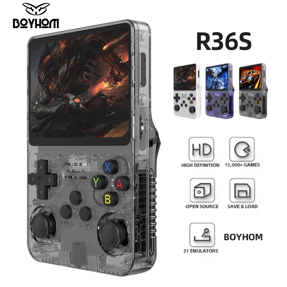 Video Game Console Linux System 3.5 Inch IPS Screen Portable Pocket Video Player R35S 64GB Games