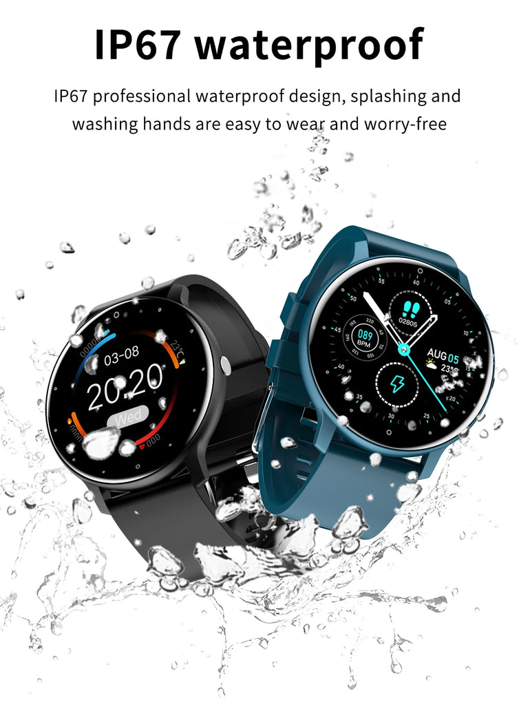 LIGE Waterproof Women Smart Band Watch Real-time Weather Forecast Men Watches Sports Ladies Smart Watch For Xiaomi Android IOS