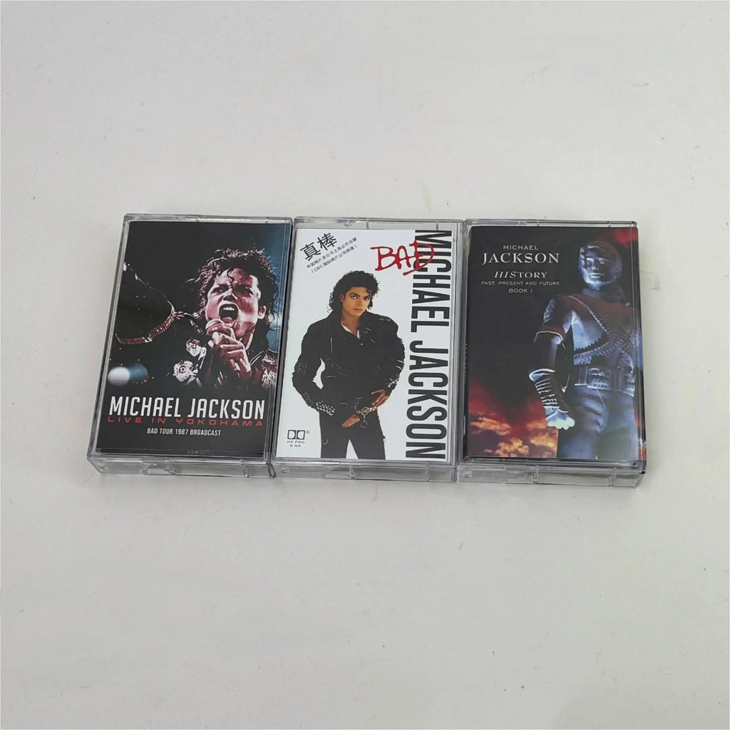 MJ Michael Jackson Music Tape Thriller Album Dangerous Beat It Cassettes Cosplay Recorder Car Walkman Soundtracks Box Collection