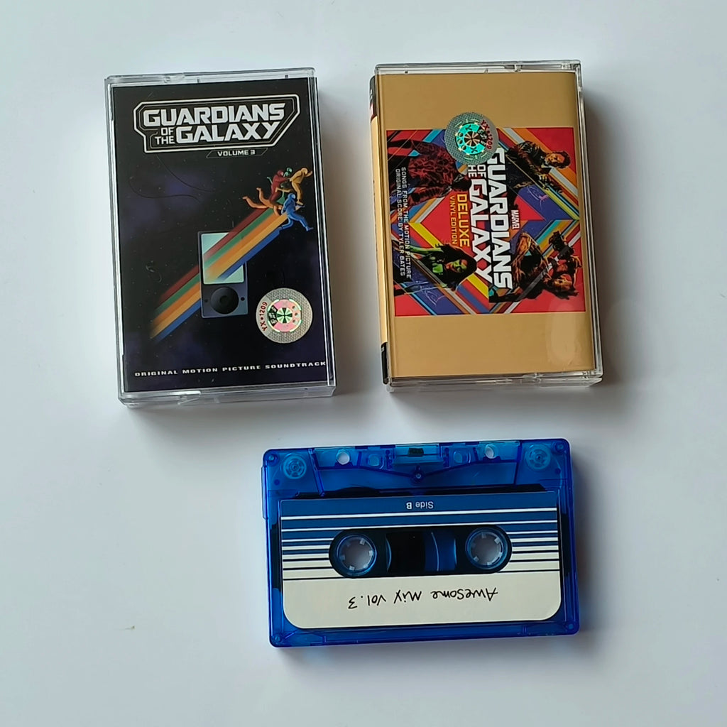 New Avengers Guardians of the Galaxy Tyler Bates Music Tape Star-Lord Groot OST Album Cassettes Cosplay Recorder Soundtracks Box