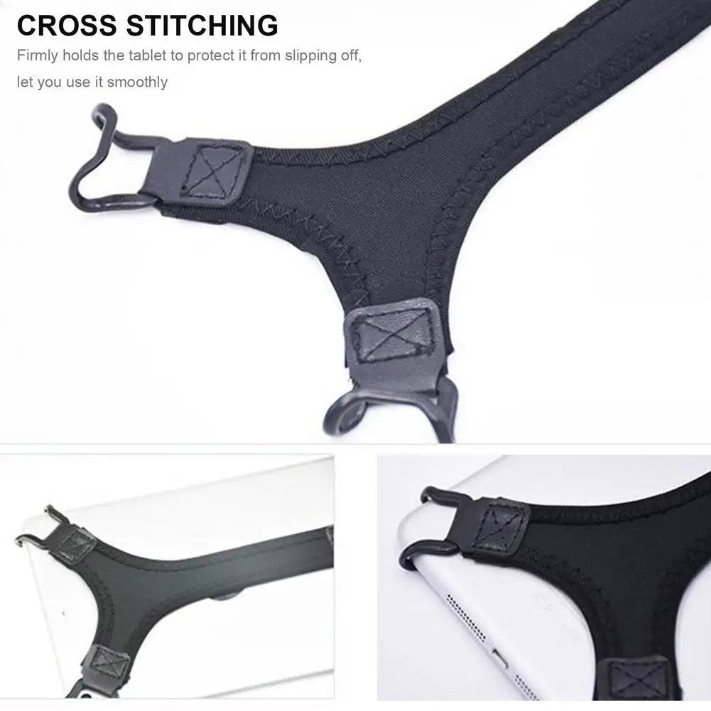 Universal Tablet Strap Hand-Held Tablet Holder Non-Slip Finger Grip Strap Tablet Holder Suitable For 9-10 Inch Tablet Sticker