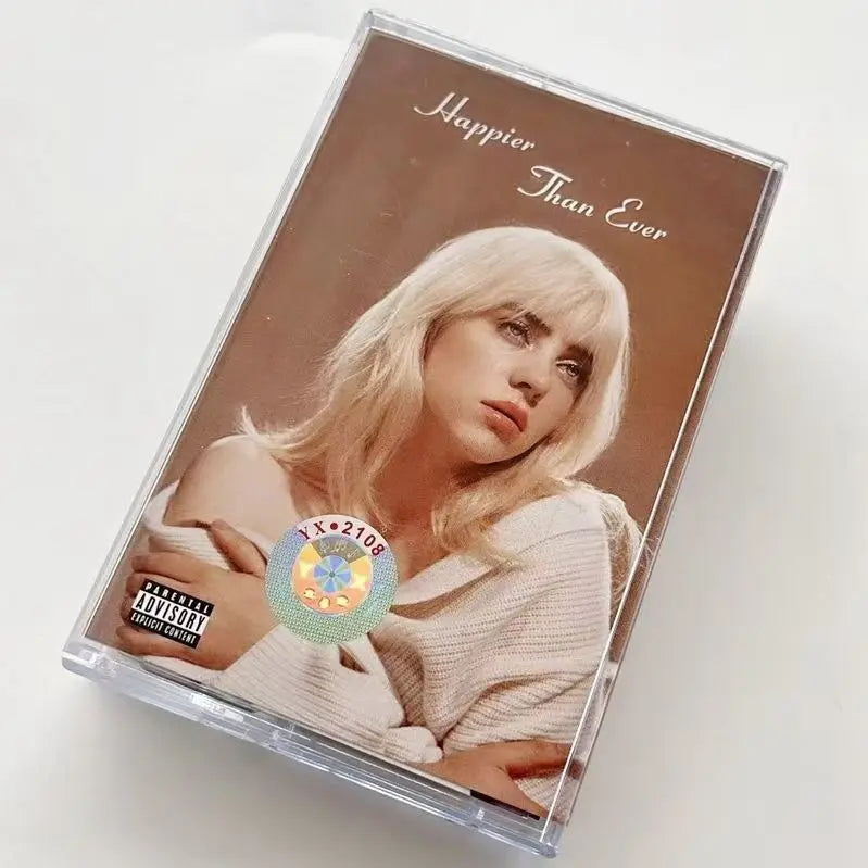 Pop Eilish Music Tape HIT ME HARD AND SOFT Album Dont Smile at Me Cassettes Cosplay Walkman Recorder Car Party Soundtracks Box