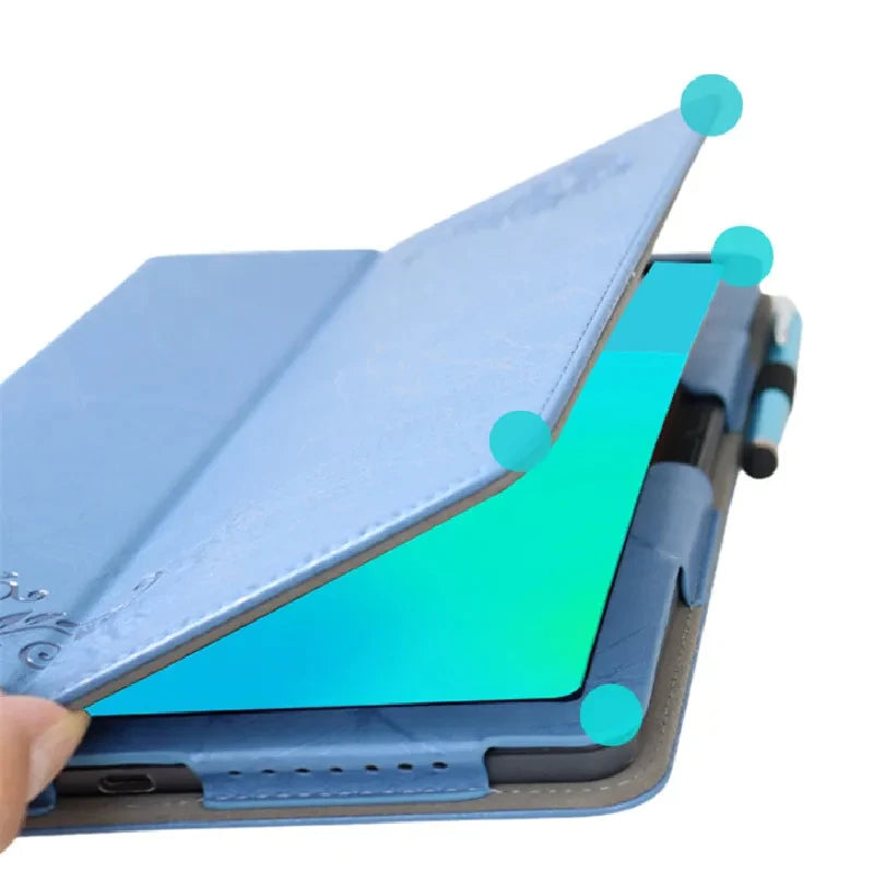 Magnetic Embossed Cover For TCL NXTPAPER 11 Case 10.95" Tablet PC Handheld PU Leather Stand Funda For TCL Tab 11