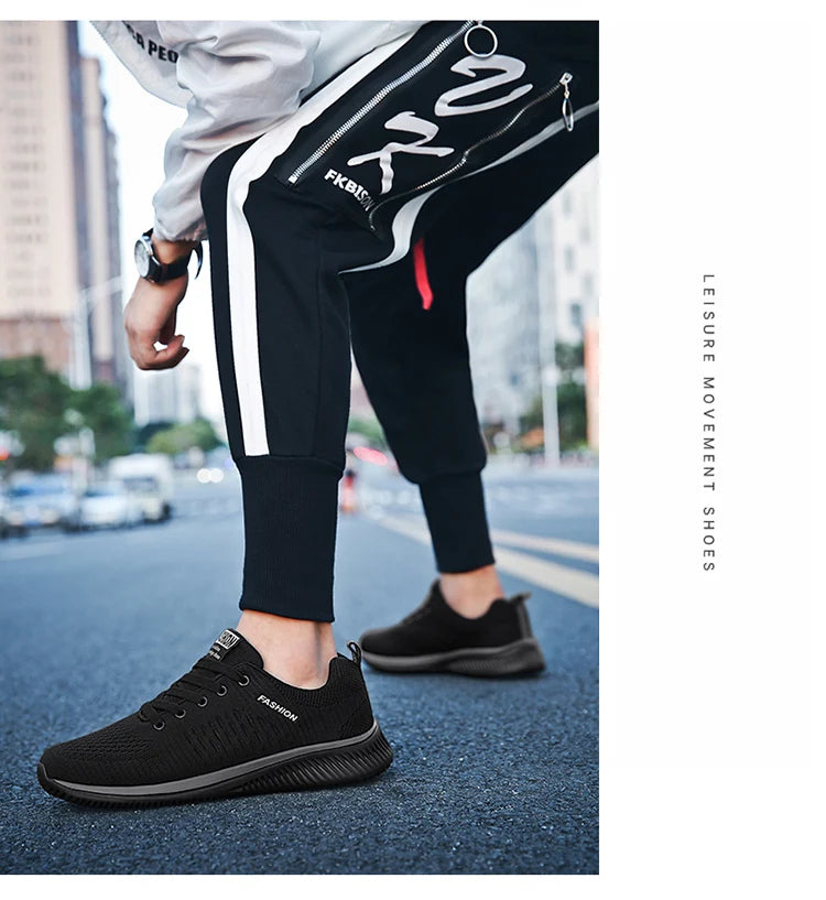 Men Running Walking Knit Shoes Fashion Casual Men Sneakers Breathable Sport Athletic Gym Lightweight Running Shoes