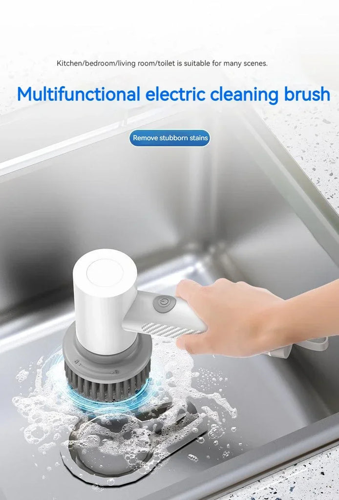 Wireless Electric Cleaning Brush Housework Kitchen Dishwashing Brush