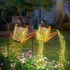 Solar Garden Lights Outdoor Hanging Solar Lantern Watering for Patio Yard Lawn Walkway Decorations Lights Retro LED Solar Lights