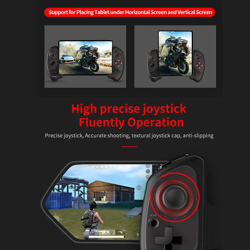 Ipega PG-9083SH Bluetooth Gamepad With Hall Joystick for Android IOS MFI Game TV Box Tablet ipad Stretchable Controller HandHeld