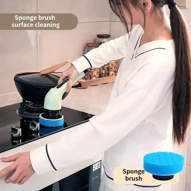 Electric Spin Cleaning Scrubber Electric Cleaning Tools Parlour Kitchen Bathroom Cleaning Gadgets