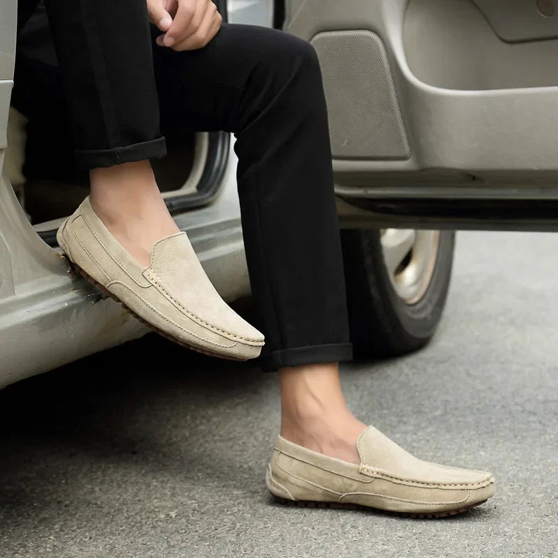 Suede Leather Men’s Loafers Luxury 2024 Casual Shoes for Men Boat Shoes Handmade Men Slipon Driving Shoes Male Moccasins Zapatos