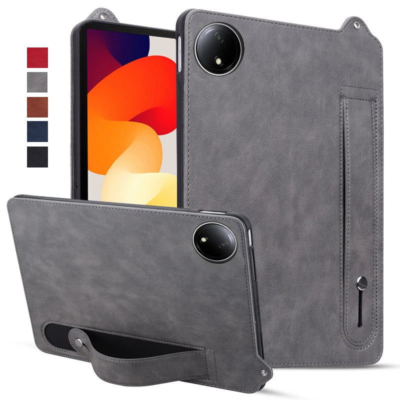 For Redmi Pad SE 8.7 Case PU Leather Soft TPU Stand Handheld Tablet Funda For Redmi Pad SE 8.7 inch 4G 2024 Case Cover Coque