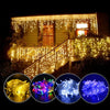 4x0.6m LED Fairy String Curtain Lights Outdoor Street Garland on the house For Patio Christmas Party Decoration Garden Lights