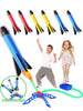 Kid Air Rocket Foot Pump Launcher Outdoor Air Pressed Pedal Soaring Rocket Toys Child Play Set Jump Sport Game Toys For Children