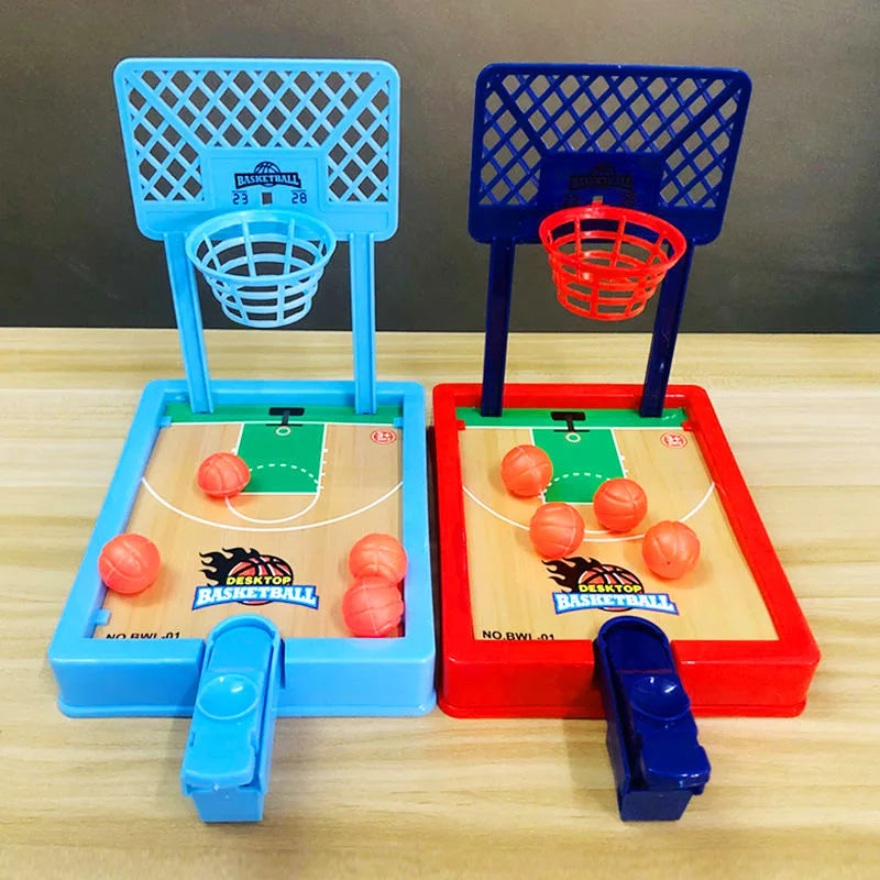 Desktop Board Game Basketball Hoop Finger Shooting Set Mini Machine Party Table Interactive Sport 2 Players Games Ball Toys