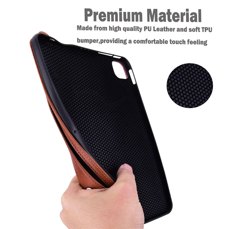 For Redmi Pad SE 8.7 Case PU Leather Soft TPU Stand Handheld Tablet Funda For Redmi Pad SE 8.7 inch 4G 2024 Case Cover Coque