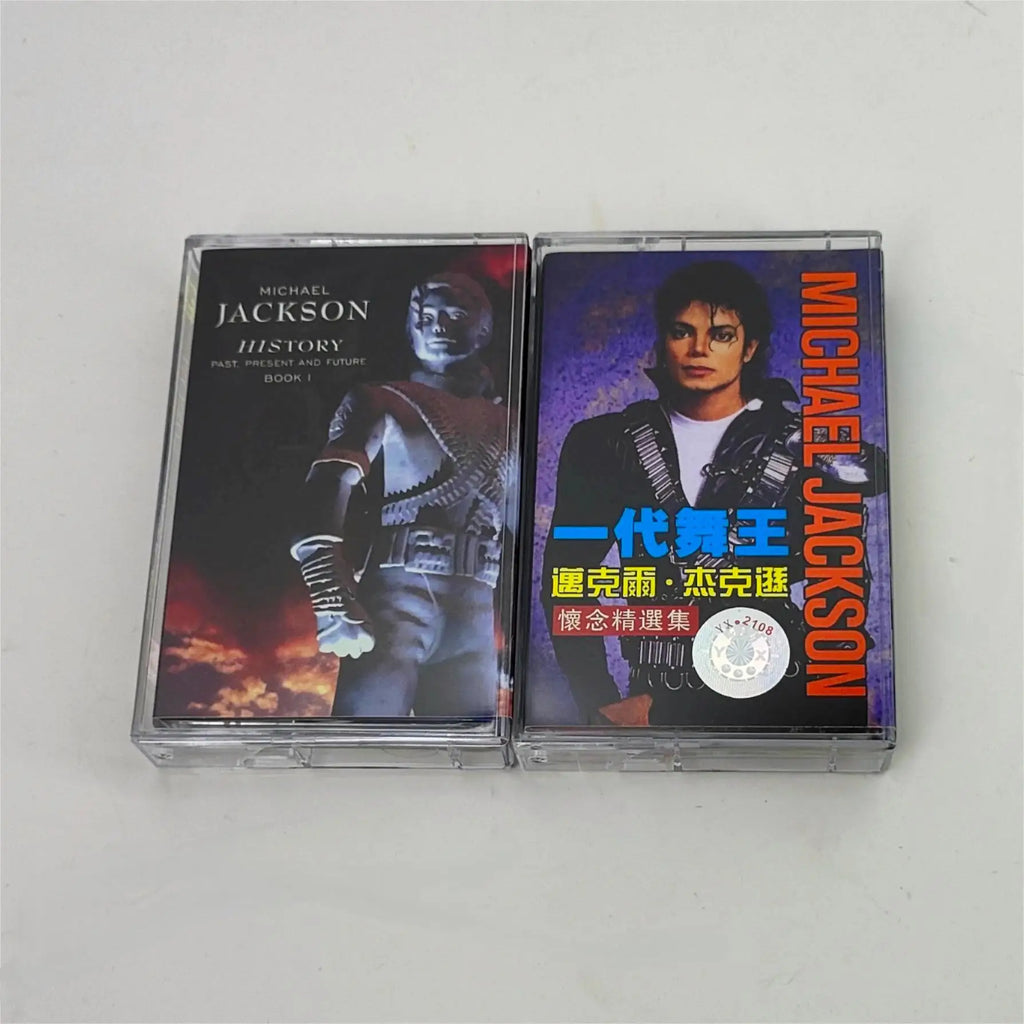 MJ Michael Jackson Music Tape Thriller Album Dangerous Beat It Cassettes Cosplay Recorder Car Walkman Soundtracks Box Collection