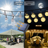 LED Solar String Lights Outdoor 60 Leds Waterproof Crystal Globe Lights with 8 Modes Garden Light for Patio Party Tree Decor