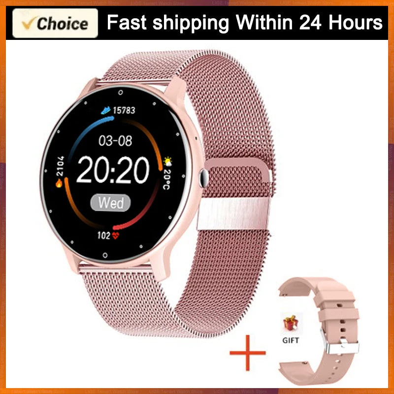 LIGE Waterproof Women Smart Band Watch Real-time Weather Forecast Men Watches Sports Ladies Smart Watch For Xiaomi Android IOS