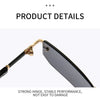 Retro Sunglasses Men Brand Designer Fashion Rimless Sun Glasses Shades Cutting Lens Ladies Frameless Eyeglasses