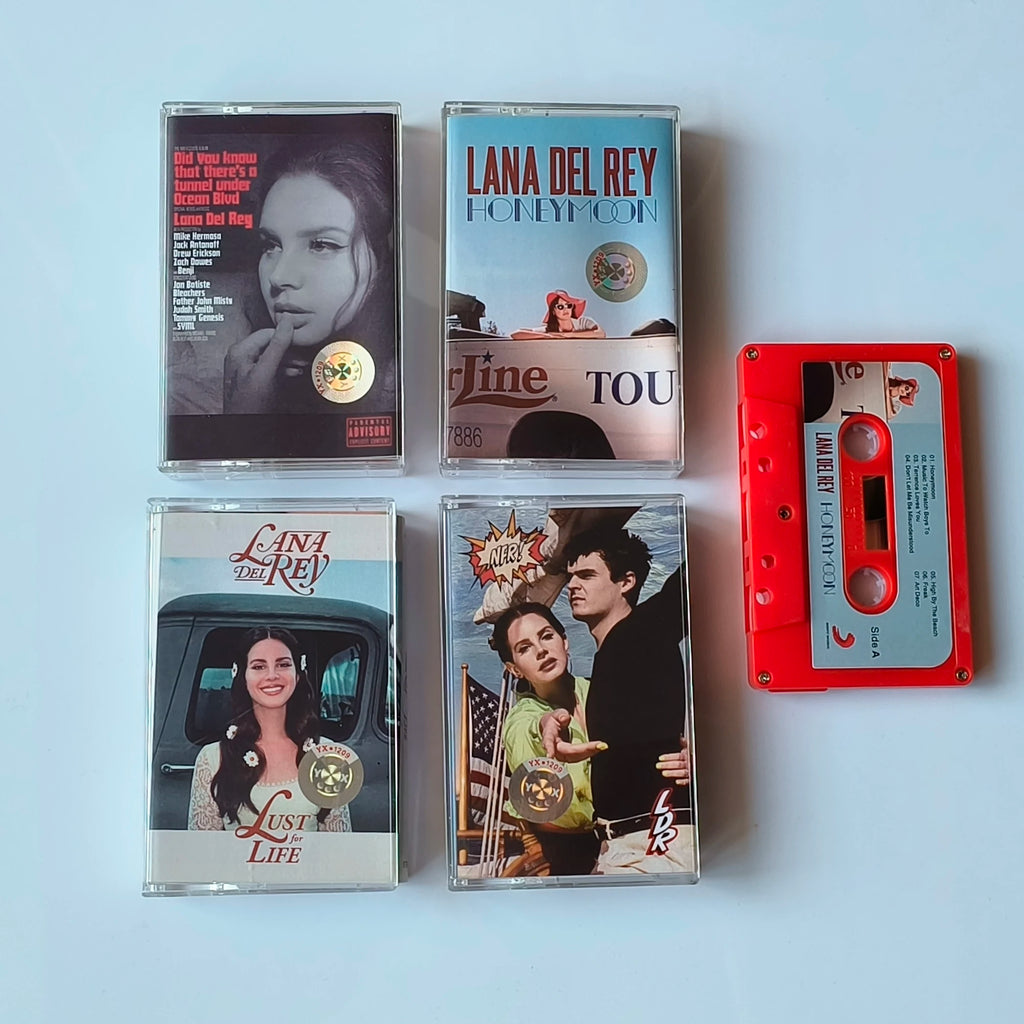 Lana Del Rey Music Tape Honeymoon 7 Styles Album Born to Die Cassettes Cosplay Soundtracks Box Walkman Car Recorder Collection