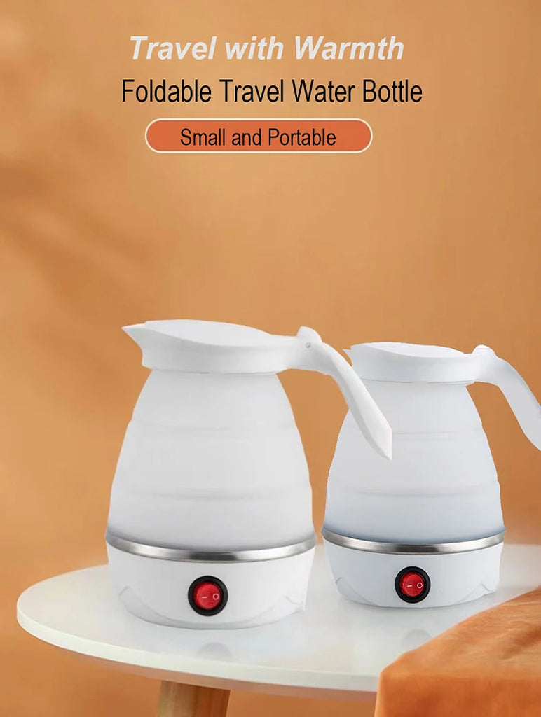 Foldable And Portable Teapot Water Heater 600ML Household Travel Electric Water Kettle