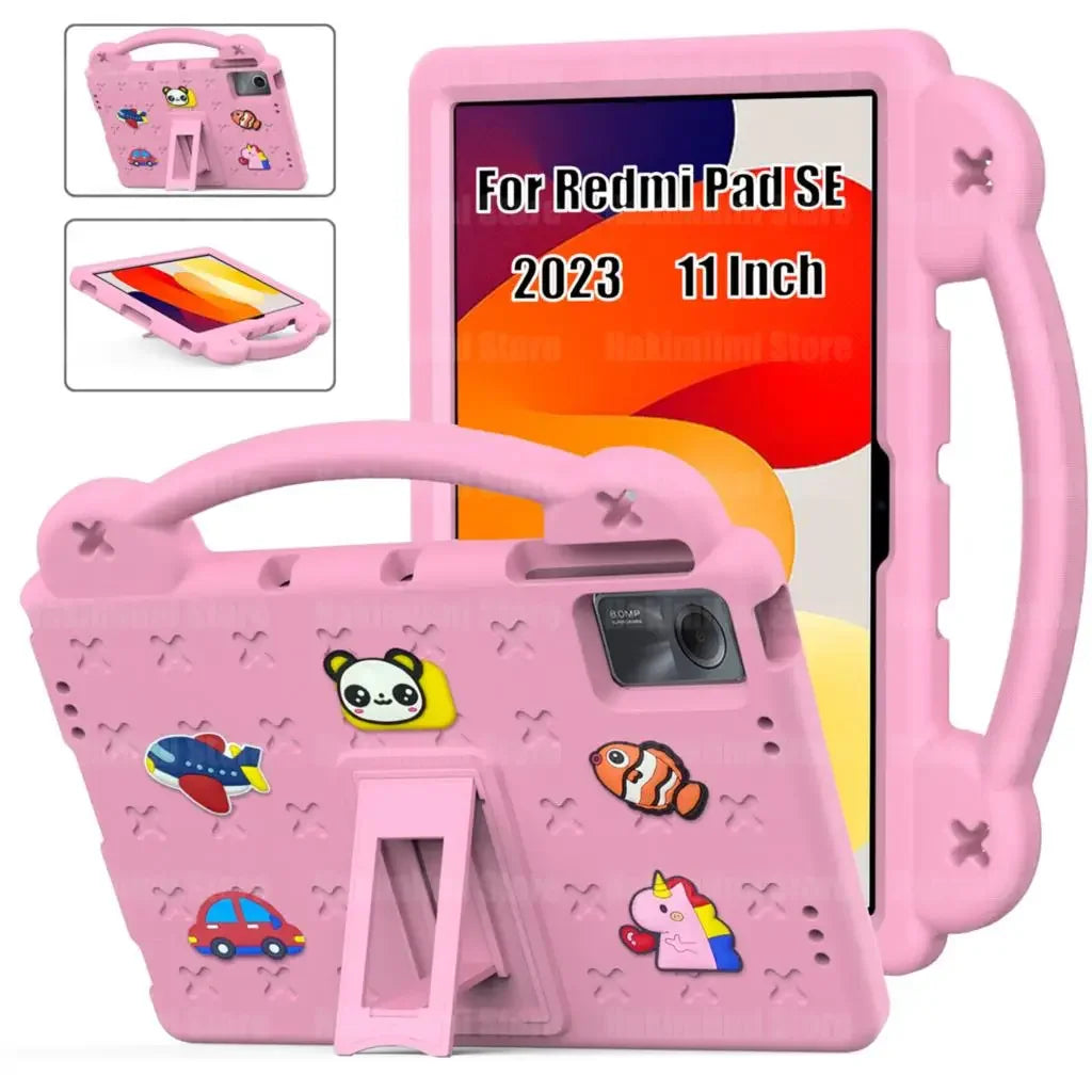 Kids Safe EVA Bear Case For Xiaomi Redmi Pad SE 11 Inch 2023 Handheld Shockproof Tablet  Cover For Redmi Pad SE 11" 2023 #R