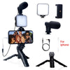 NEW Tripod Mini Microphone Starter Vlog kit for TikTok Live Stream Video YouTube Smartphone Vlogging Kit for iPhone Android with