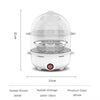 220V Multifunctional Electric Egg Boiler Double Layers Egg Cooker