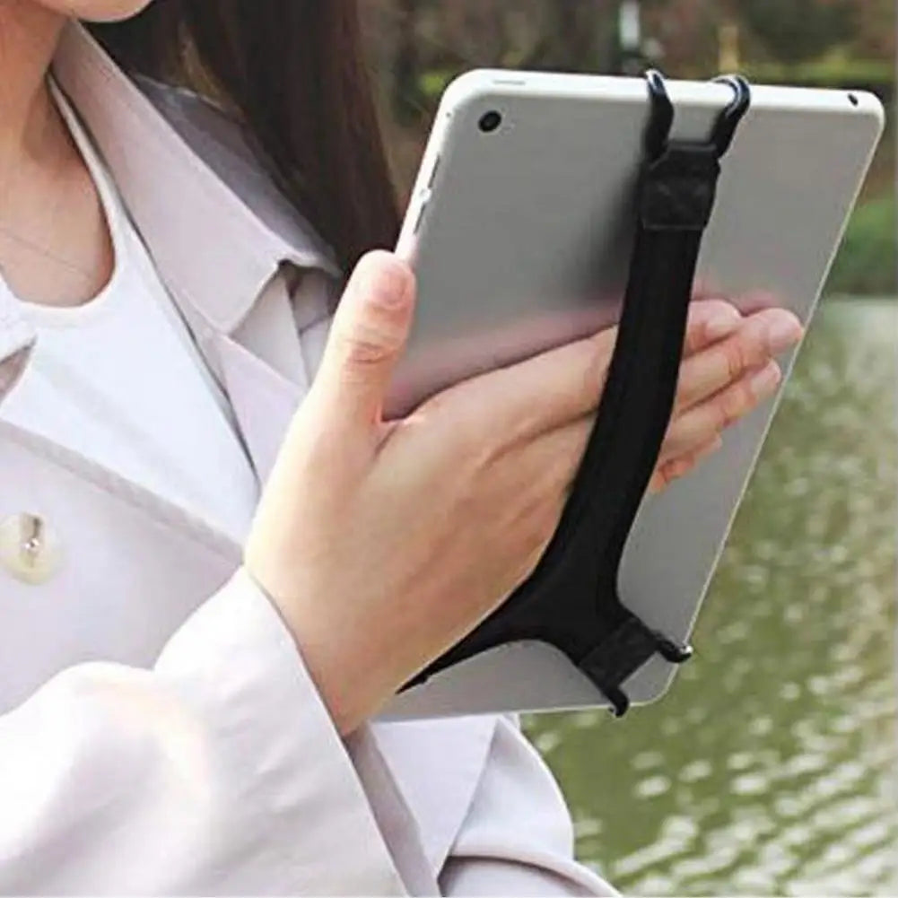 Universal Tablet Strap Hand-Held Tablet Holder Non-Slip Finger Grip Strap Tablet Holder Suitable For 9-10 Inch Tablet Sticker