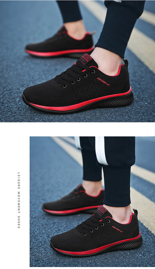 Men Running Walking Knit Shoes Fashion Casual Men Sneakers Breathable Sport Athletic Gym Lightweight Running Shoes