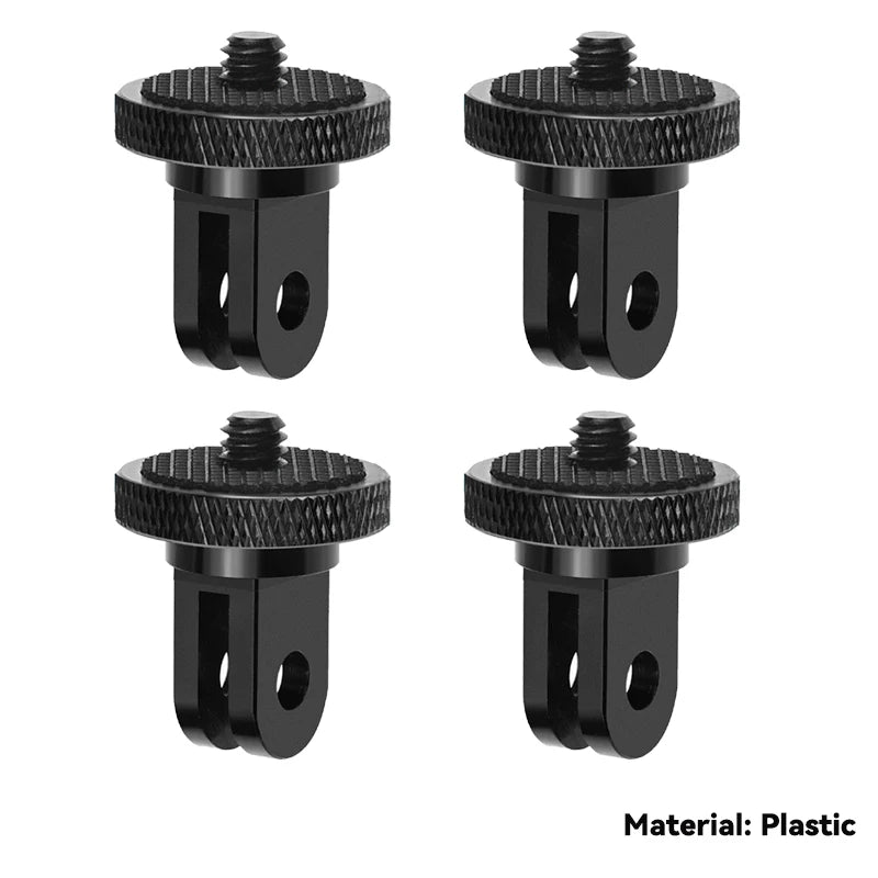 1/4 Inch Screw Tripod Adapter 360 Rotating Mount Holder For Go Pro 13 12 11 10 9 8 Insta360 One X2 X3 X4 DJI Camera Accessories