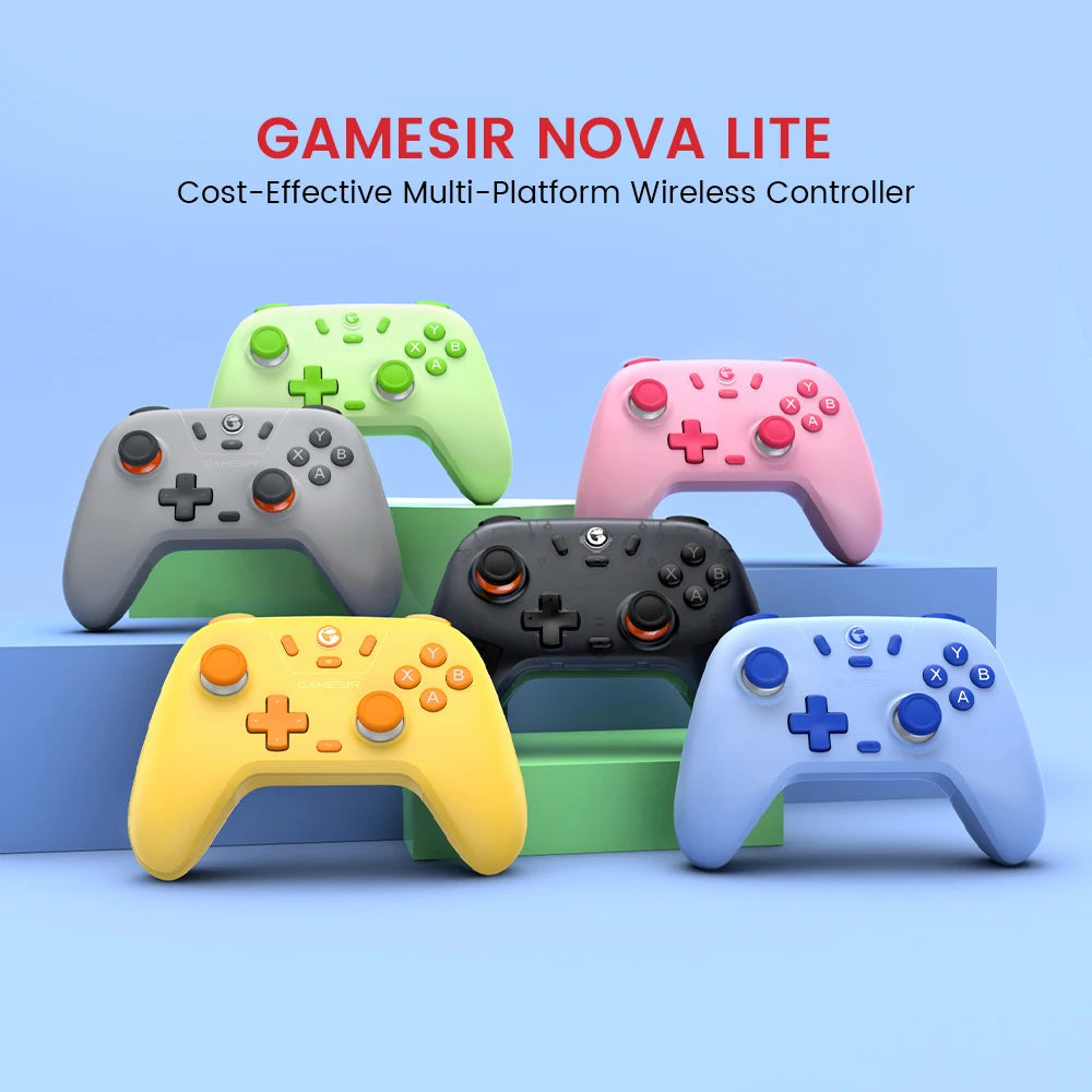 GameSir Nova Lite Wireless Gamepad Controller with Bluetooth, Dongle, Wired for Switch, Android, IOS, PC & Steam Games