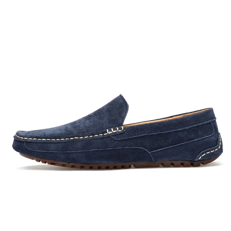 Suede Leather Men’s Loafers Luxury 2024 Casual Shoes for Men Boat Shoes Handmade Men Slipon Driving Shoes Male Moccasins Zapatos