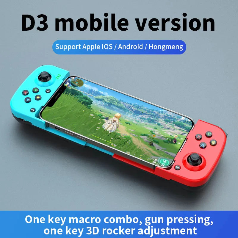 For switch PS4 Android IOS mobile phone can stretch Bluetooth left and right gamepad with vibration mapping continuous wireless