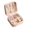 Portable Travel Ladies Jewelry Box  for Rings, Pendants, Earrings, Necklaces, Organizer for Birthday Festive Christmas Gifts