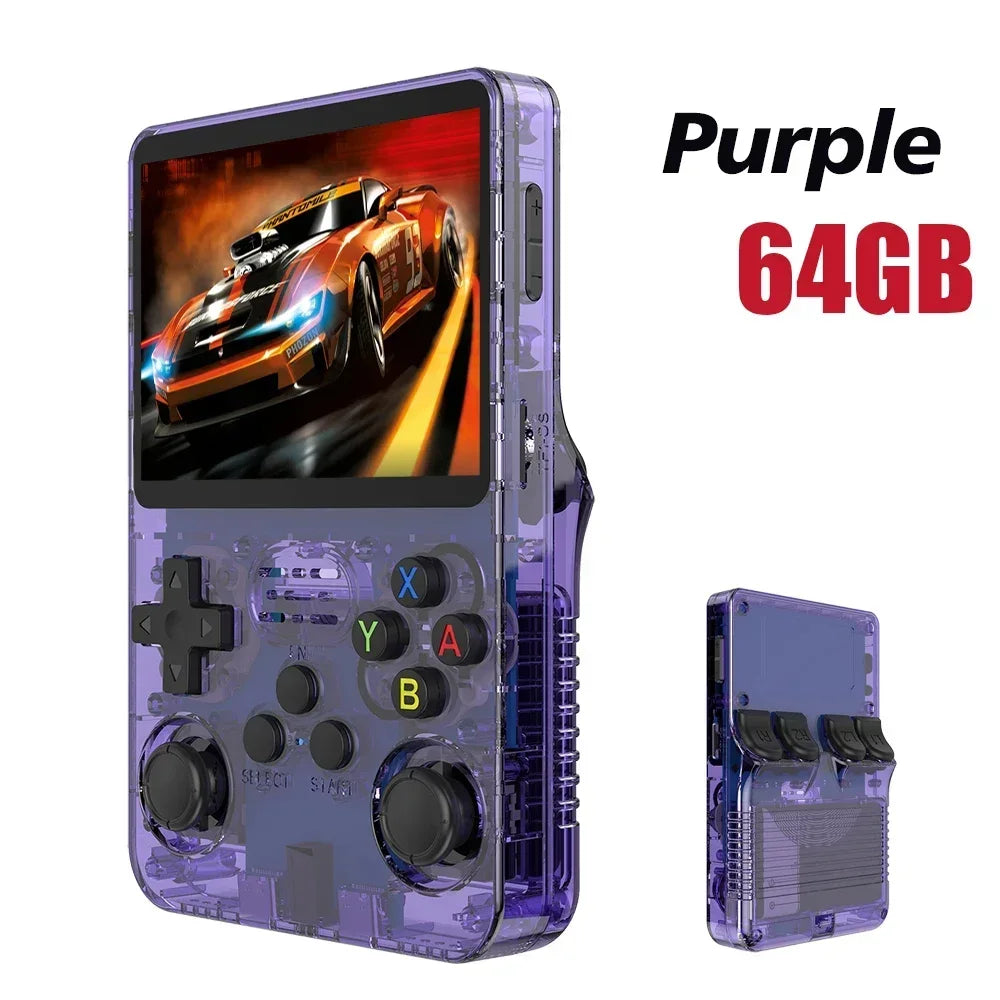 BOYHOM NEW R36S Retro Video Game Console Linux System 3.5 Inch IPS Screen Portable Pocket Player 64GB 128G Games best Kids gifts