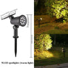 9 LEDs Solar Spotlights,Outdoor IP65 Waterproof,Spot Lights,Brightness Adjustable for Garden Backyard Driveway Patio Law Decor