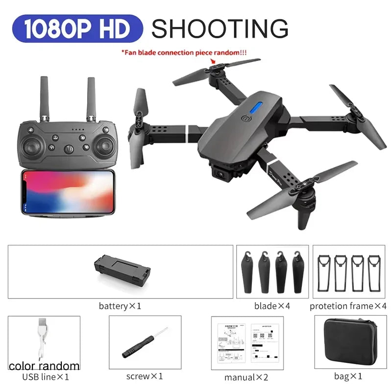 Angle RC Dron HD 4K Camera Mode Foldable Helicopter Aircraft Quadcopter Drone Kid Gift Toys