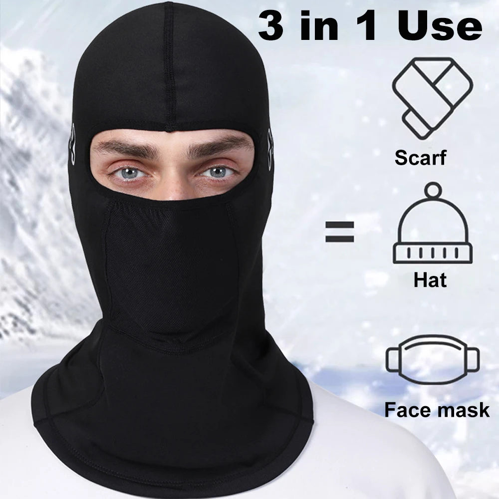 New Fashion Warm Cap Winter Men Women Hat Waterproof Thermal Polar Fleece Balaclava Hat Hooded Neck Warmer Hiking Cycling Cap