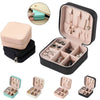 Portable Travel Ladies Jewelry Box  for Rings, Pendants, Earrings, Necklaces, Organizer for Birthday Festive Christmas Gifts