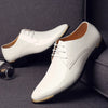 2024 New Men’s Patent Leather Shoes  British Style Men's Dress Shoes Lace Up Pointed Toe Wedding Business Party Social Shoe Male