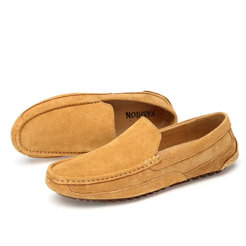 Suede Leather Men’s Loafers Luxury 2024 Casual Shoes for Men Boat Shoes Handmade Men Slipon Driving Shoes Male Moccasins Zapatos