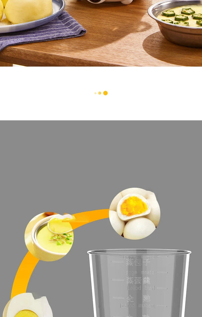 Multifunction Electric Egg Cooker Double Layers Egg Boiler Corn Milk Rapid Breakfast Cooking Egg Steamer Appliances Kitchen - Al