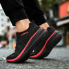 Men Running Walking Knit Shoes Fashion Casual Men Sneakers Breathable Sport Athletic Gym Lightweight Running Shoes