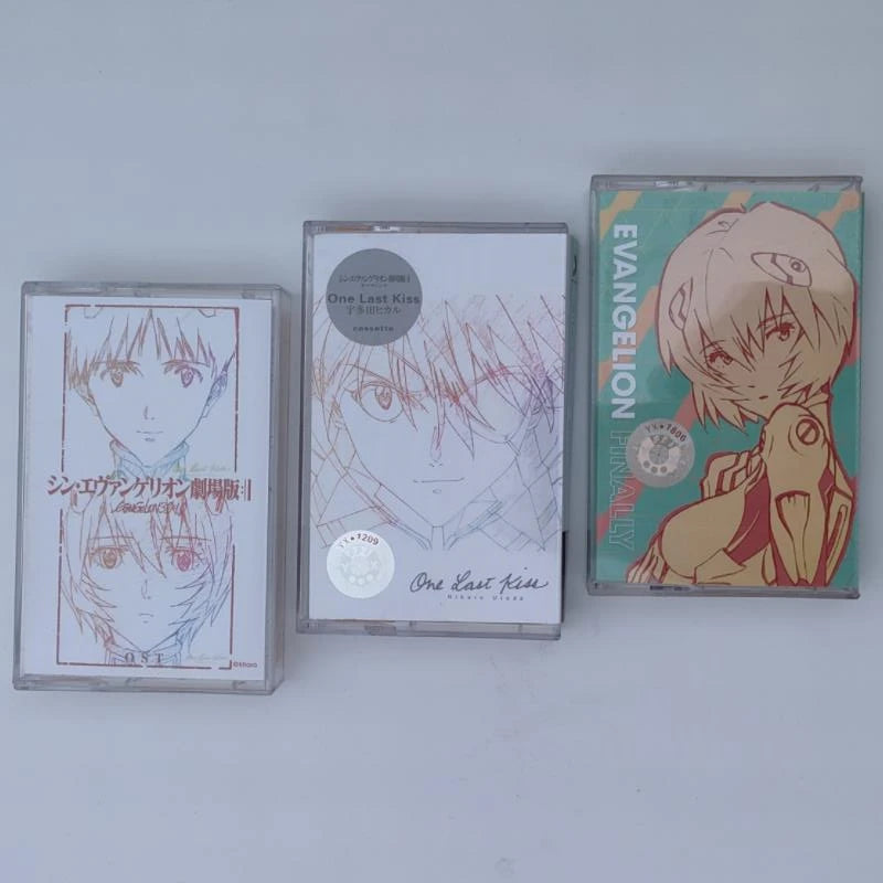 EVA Anime NEON GENESIS EVANGELION Asuka Langley Soryu Music Tape Utada One Last Kiss Cosplay Soundtracks Box Walkman Cassettes